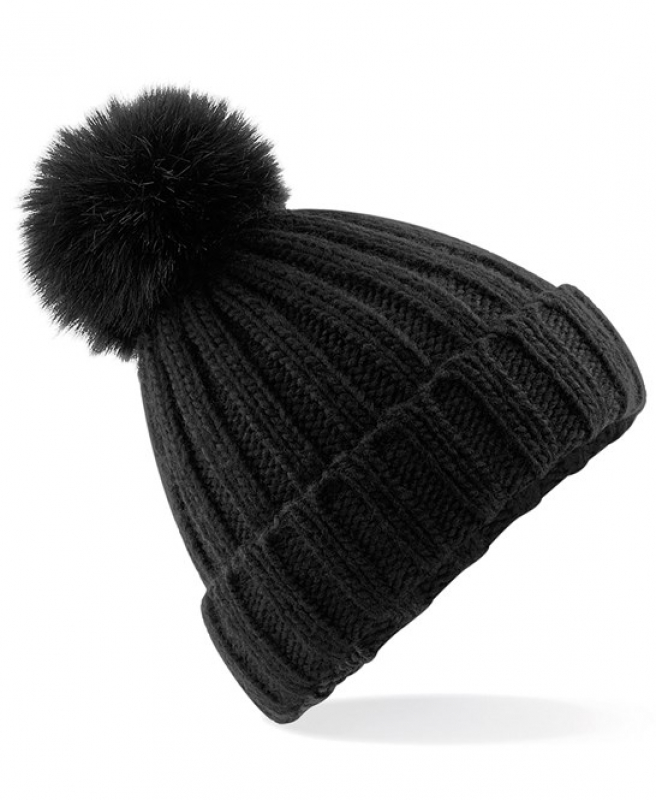 Beechfield Verbier Fur Pom Pom Beanie