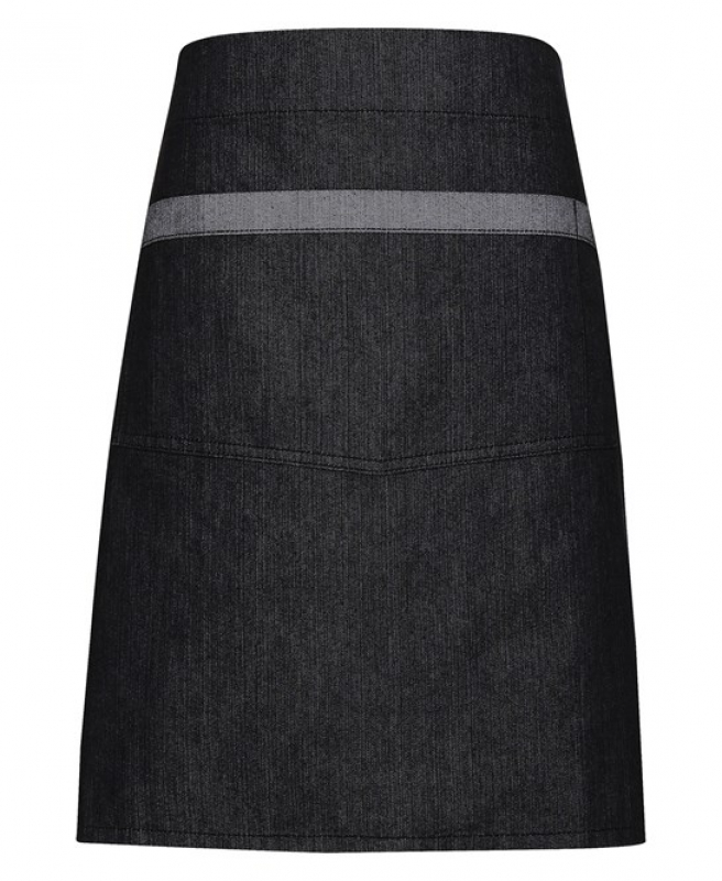 Domain Contrast Denim Waist Apron