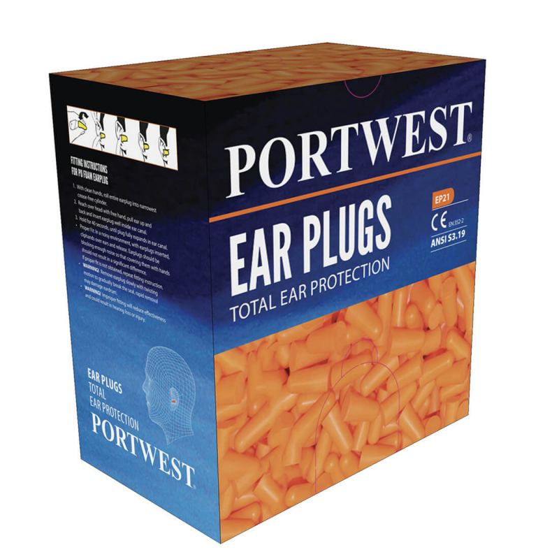 Ear Plug Dispenser Refill Pack (500 Pairs)