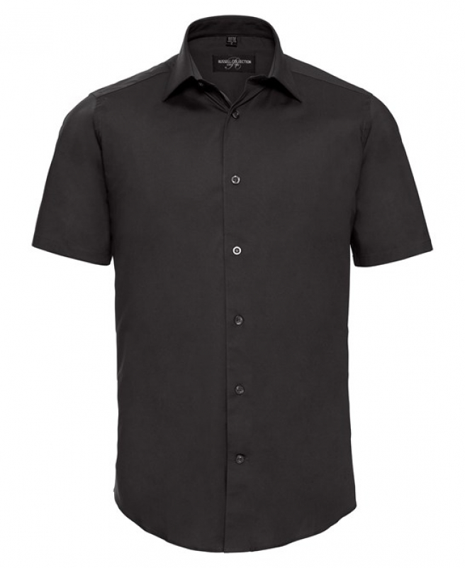 Men's Short Sleeve Easy Care Fitted Shirt