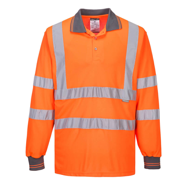 Hi-Vis Long Sleeved Polo